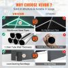 VEVOR Carport, Heavy Duty Car Canopy with Roll-up Ventilated Windows, Extra Large Portable Garage with Removable Sidewalls, Waterproof UV Resistant Al