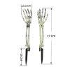 Halloween Decorations with 20 LED lights 8 changeable lighting modes waterproof battery-powered timer Skeleton Hand Realistic Halloween skeleton indoo