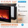 VEVOR Electric Fireplace Linear Fireplace Wall-mounted or Recessed