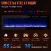 VEVOR Electric Fireplace Linear Fireplace Wall-mounted or Recessed