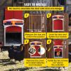 VEVOR Automatic Chicken Coop Door, Auto Open/Close, Gear Lifter Galvanized Poultry Gate with Evening and Morning Delayed Opening Timer & Light Sensor,