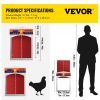 VEVOR Automatic Chicken Coop Door, Auto Open/Close, Gear Lifter Galvanized Poultry Gate with Evening and Morning Delayed Opening Timer & Light Sensor,