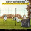 VEVOR Electric Fence Netting, PE Net Fencing with 14 Posts Double Spiked, Utility Portable Mesh for Goats, Sheep, Lambs, Deer, Hogs, Dogs, Used in Bac