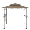 8x 5 FT Grill Gazebo Grill Canopy Double Tiered BBQ Gazebo Outdoor BBQ Canopy
