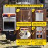 VEVOR Automatic Chicken Coop Door, Auto Open/Close, Gear Lifter Galvanized Poultry Gate with Evening and Morning Delayed Opening Timer & Light Sensor,