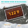VEVOR Snow Melting Mat, 3 in/h Melting Speed, Heated Outdoor Mats for Winter Entrances, No-Slip Rubber w/Plug, Power Cord, Outlet Timer, Reflective St