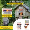 VEVOR Automatic Chicken Coop Door, Auto Open/Close, Gear Lifter Galvanized Poultry Gate with Evening and Morning Delayed Opening Timer & Light Sensor,
