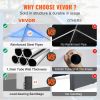 VEVOR Carport, Heavy Duty Car Canopy with Roll-up Ventilated Windows, Extra Large Portable Garage with Removable Sidewalls, Waterproof UV Resistant Al