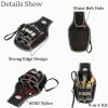 9 In 1 Nylon Fabric Tool Bag Electrician Instrument Hardware Storage Pouch Screwdriver Utility Kit Holder Tools Bag Waist Pocket