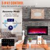 VEVOR Electric Fireplace Linear Fireplace Wall-mounted or Recessed
