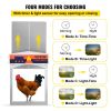 VEVOR Automatic Chicken Coop Door, Auto Open/Close, Gear Lifter Galvanized Poultry Gate with Evening and Morning Delayed Opening Timer & Light Sensor,