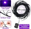 6 Ft 54 LED Halloween Willow Vine Twig 18 LED Pumpkins & Spiders, 36 Orange & Purple Halloween Lights Waterproof Battery Operated Garland Halloween Sc