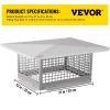 VEVOR Chimney Cap, Flue Caps, 304 Stainless Steel Fireplace Chimney Cover, Adjustable Metal Spark Arrestor with Bolts Screws, Mesh Chimney Flue Cover