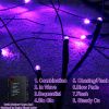 6 Ft 54 LED Halloween Willow Vine Twig 18 LED Pumpkins & Spiders, 36 Orange & Purple Halloween Lights Waterproof Battery Operated Garland Halloween Sc