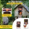 VEVOR Automatic Chicken Coop Door, Auto Open/Close, Gear Lifter Galvanized Poultry Gate with Evening and Morning Delayed Opening Timer & Light Sensor,