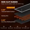VEVOR Snow Melting Mat, 3 in/h Melting Speed, Heated Outdoor Mats for Winter Entrances, No-Slip Rubber w/Plug, Power Cord, Outlet Timer, Reflective St