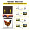 VEVOR Automatic Chicken Coop Door, Auto Open/Close, Gear Lifter Galvanized Poultry Gate with Evening and Morning Delayed Opening Timer & Light Sensor,